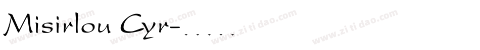 Misirlou Cyr字体转换